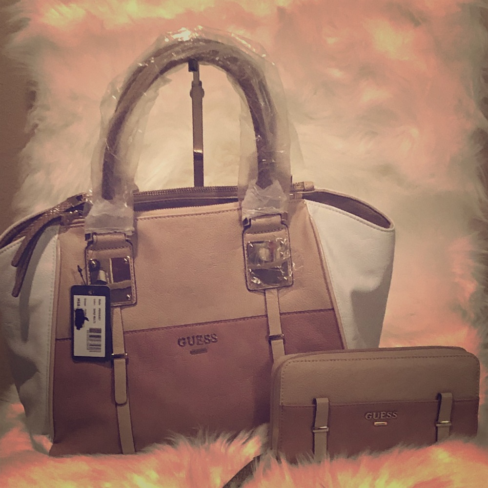 Guess satchel and wallet set